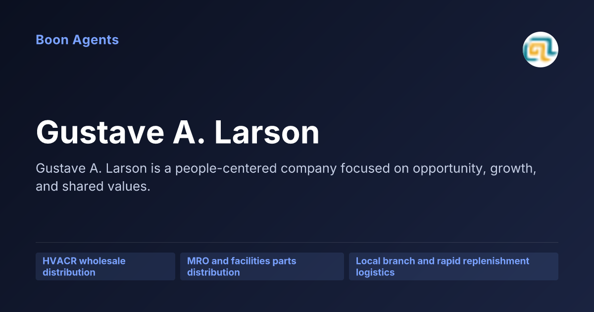 Gustave A. Larson — company overview
