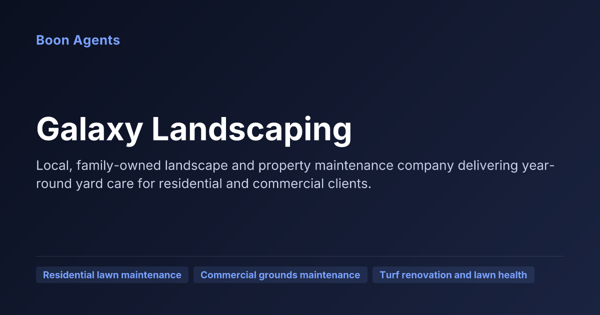 Galaxy Landscaping — company overview