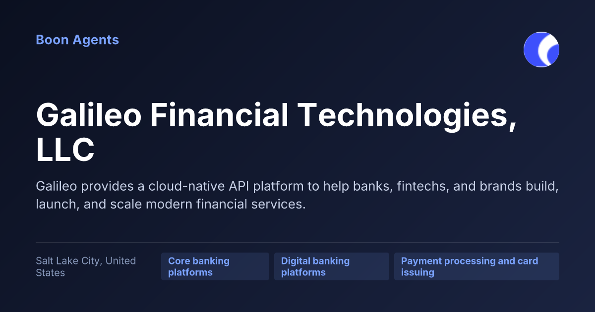 Galileo Financial Technologies, LLC — company overview