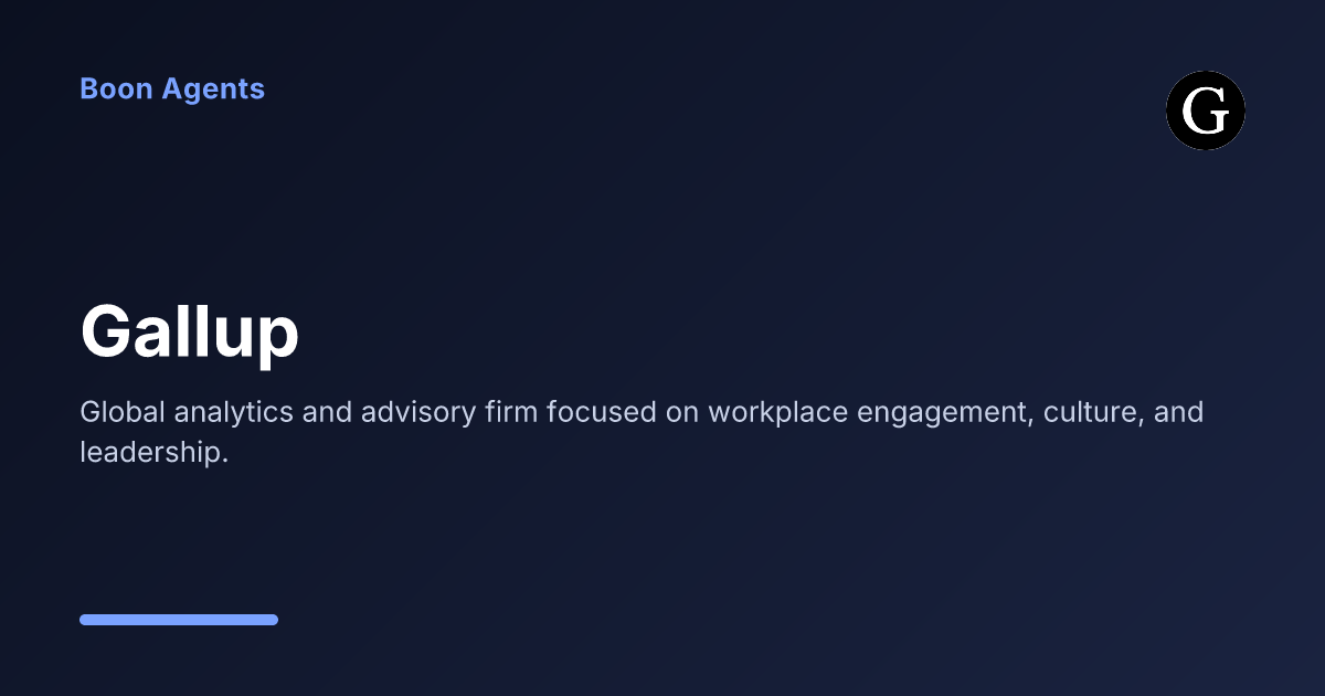 Gallup — company overview