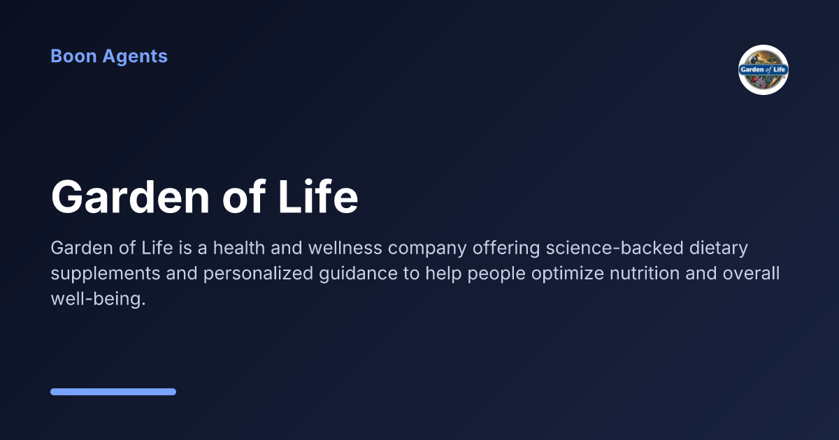 Garden of Life — company overview