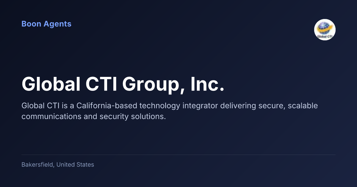 Global CTI Group, Inc. — company overview