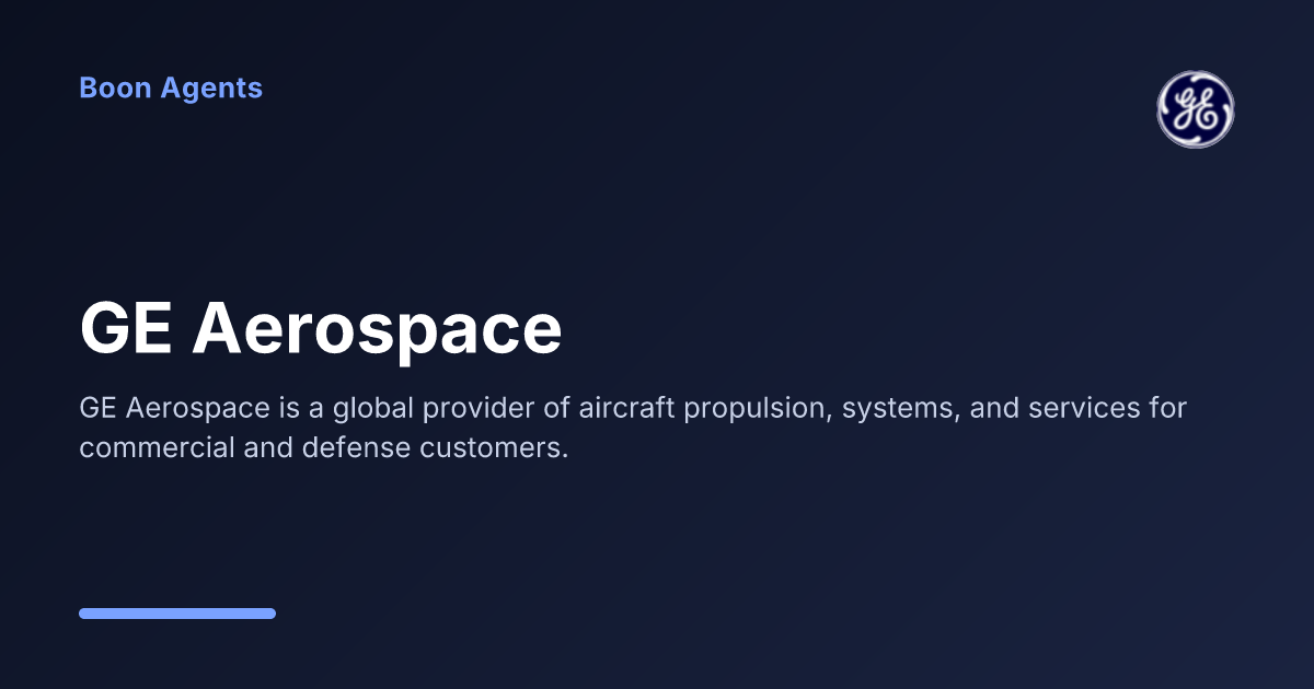 GE Aerospace — company overview