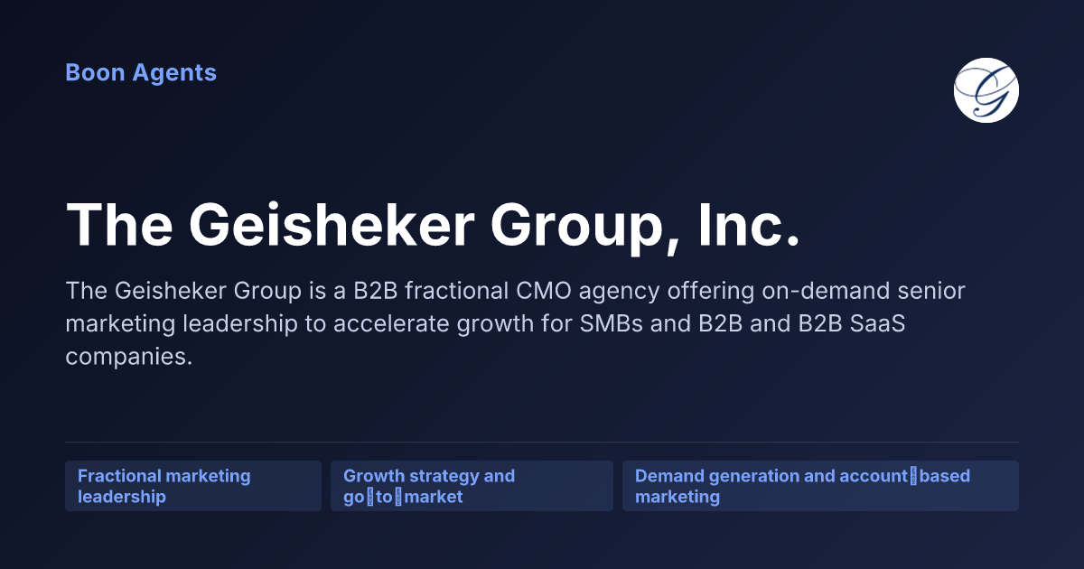 The Geisheker Group, Inc. — company overview
