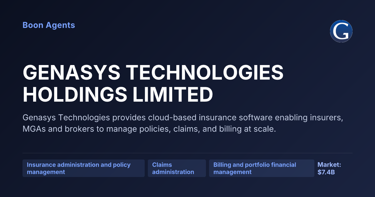 GENASYS TECHNOLOGIES HOLDINGS LIMITED — company overview