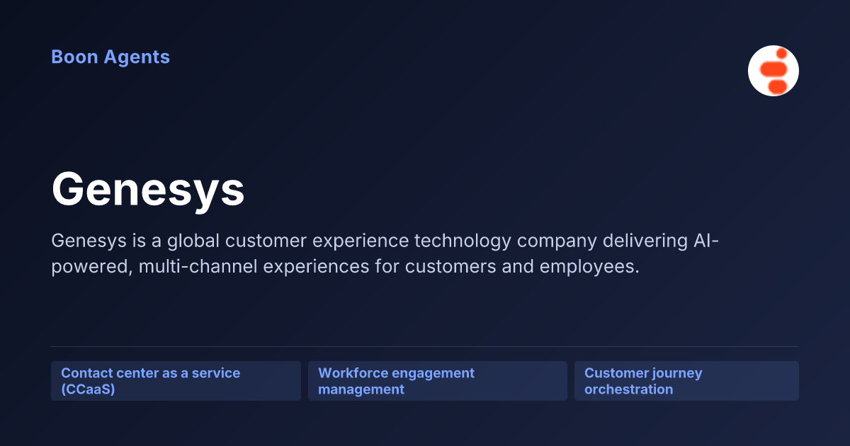 Genesys — company overview