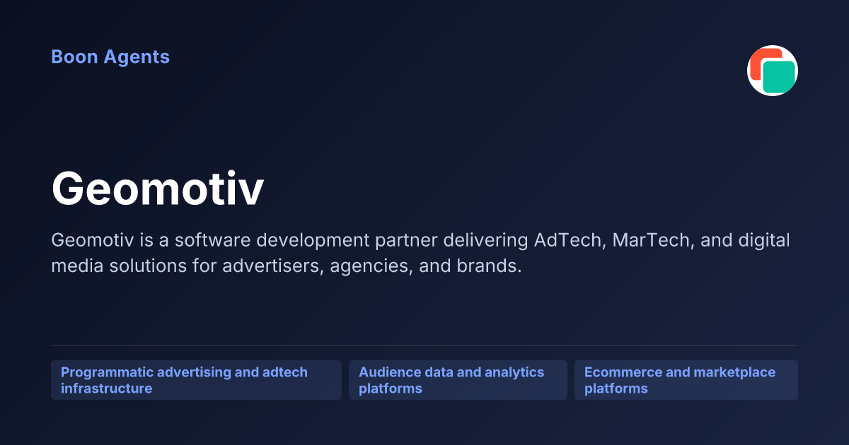 Geomotiv — company overview