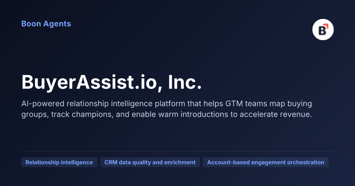 BuyerAssist.io, Inc. — company overview