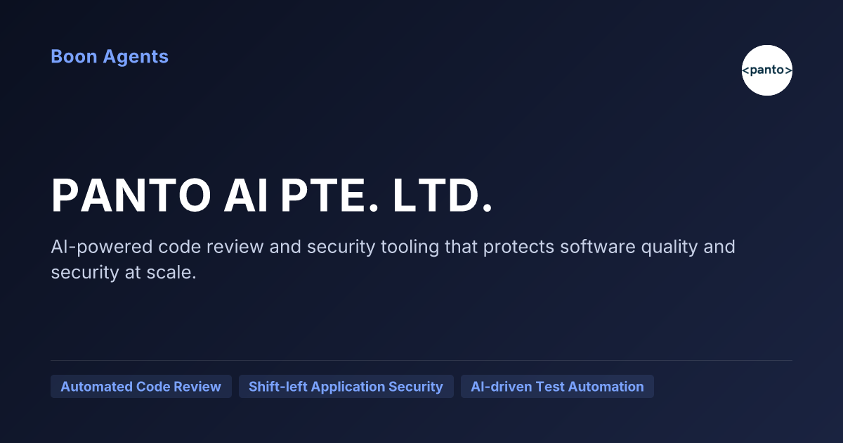 PANTO AI PTE. LTD. — company overview