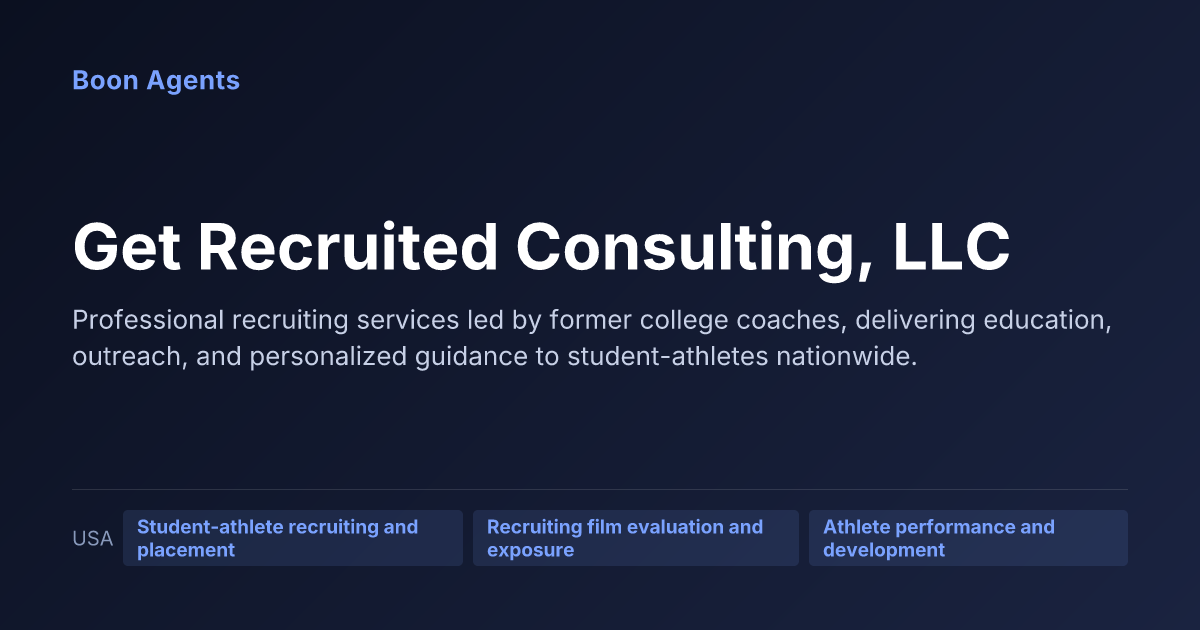 Get Recruited Consulting, LLC — company overview