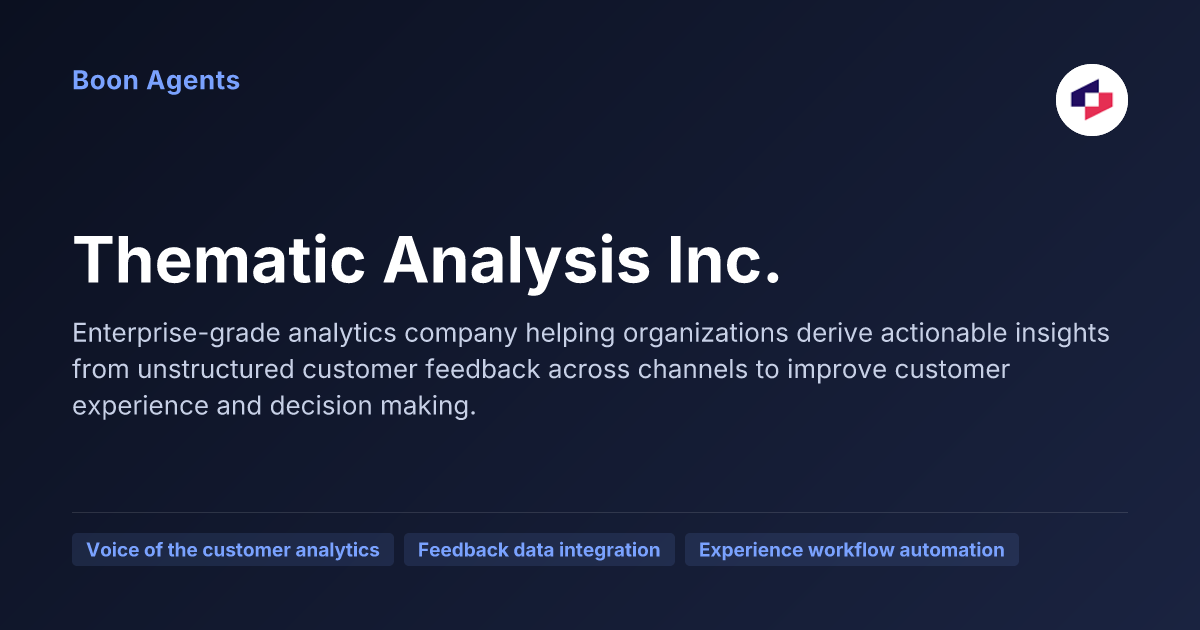 Thematic Analysis Inc. — company overview