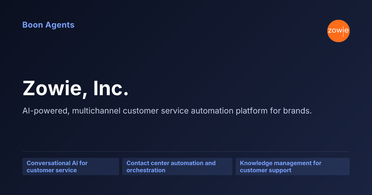 Zowie, Inc. — company overview