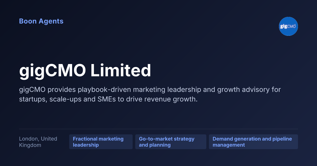 gigCMO Limited — company overview