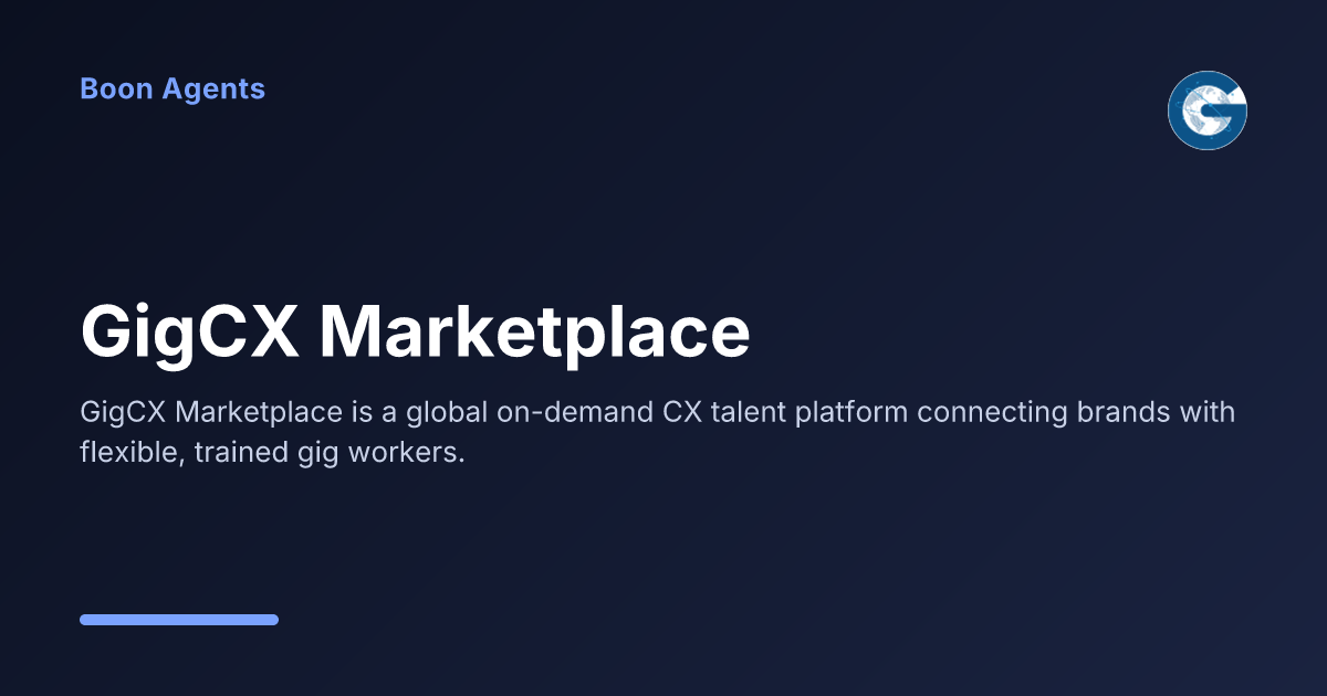 GigCX Marketplace — company overview