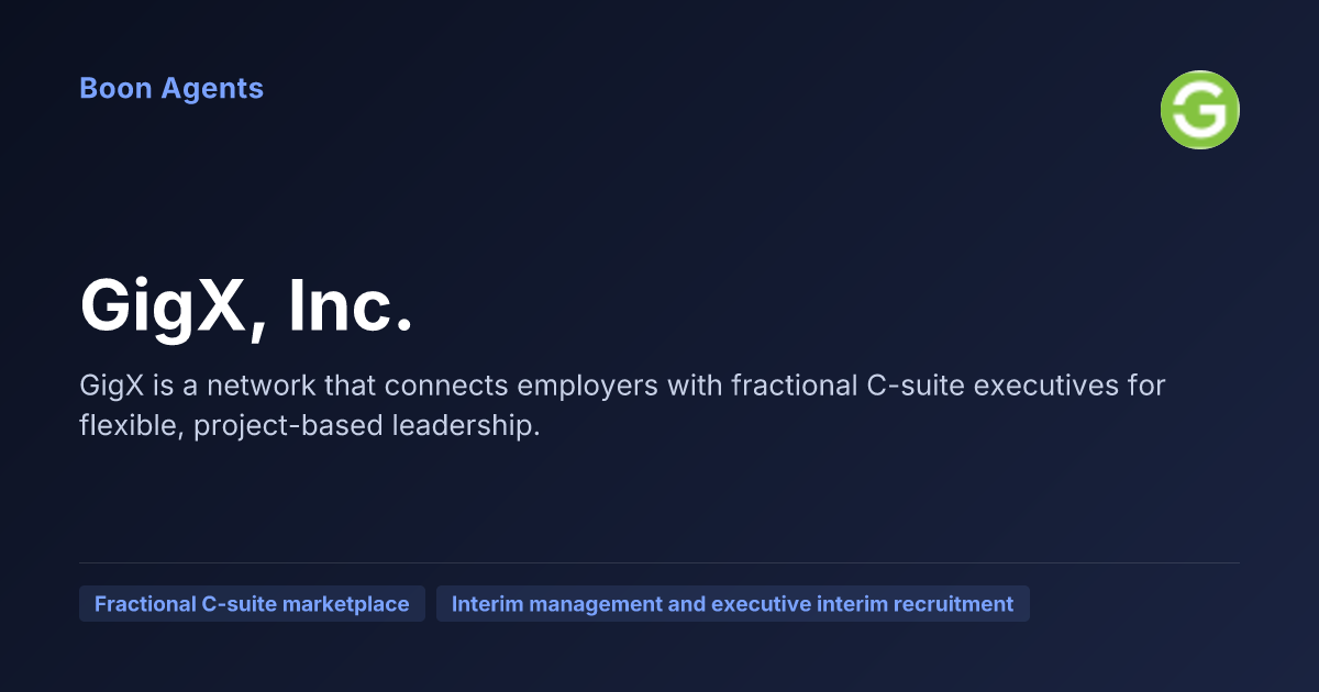 GigX, Inc. — company overview