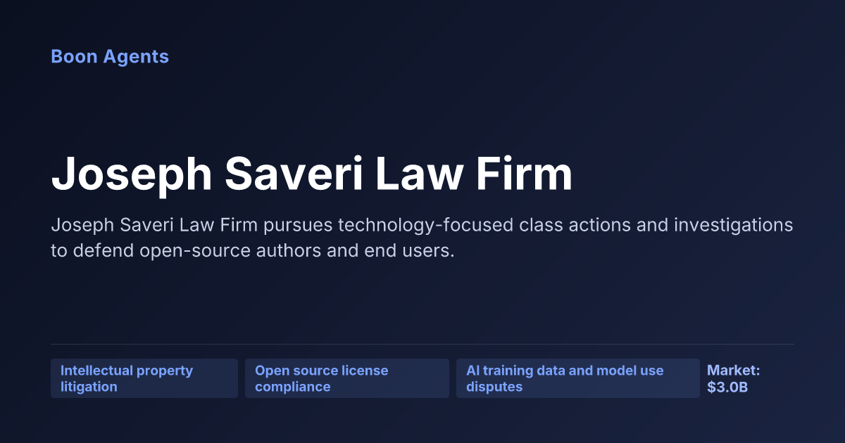 Joseph Saveri Law Firm — company overview