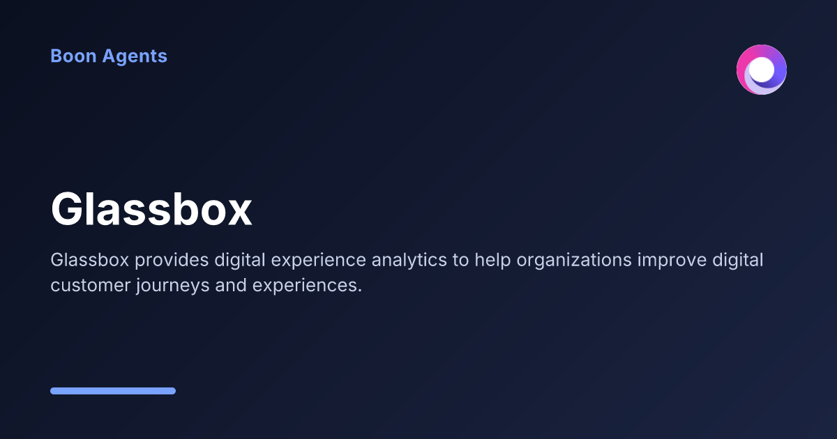 Glassbox — company overview