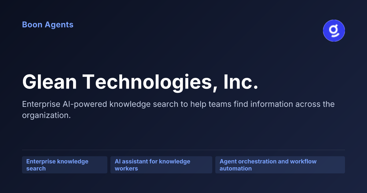 Glean Technologies, Inc. — company overview