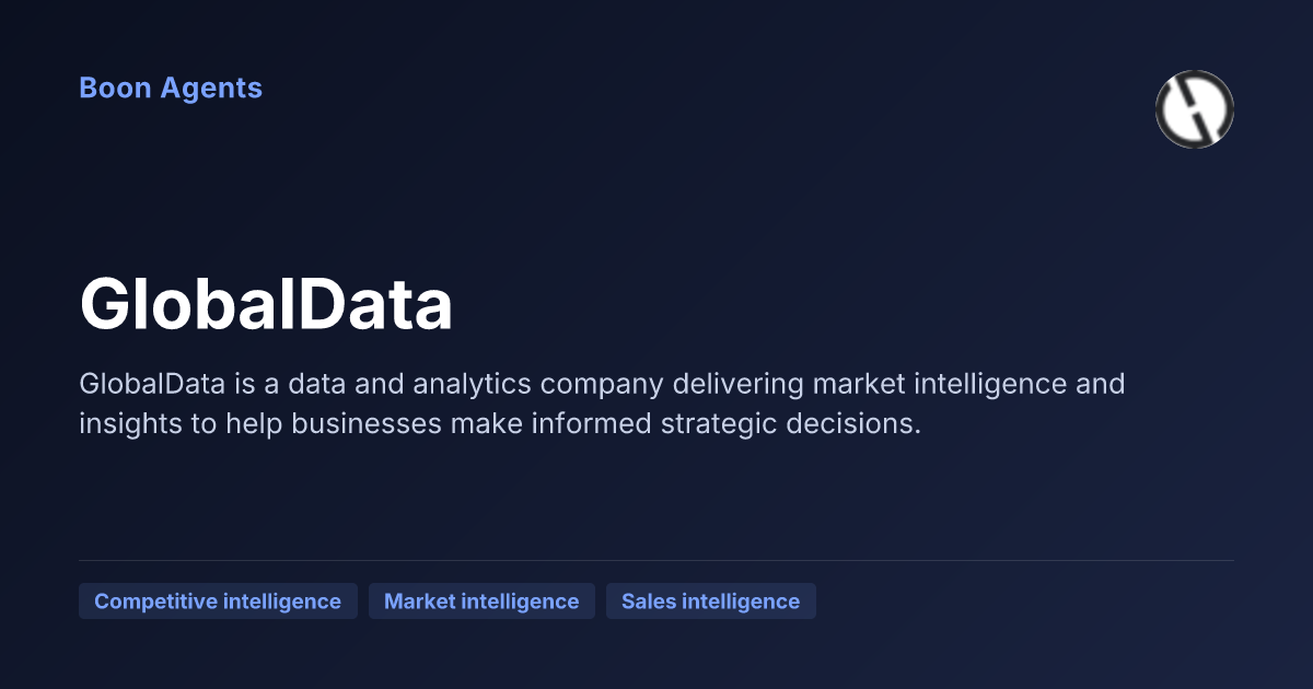 GlobalData — company overview
