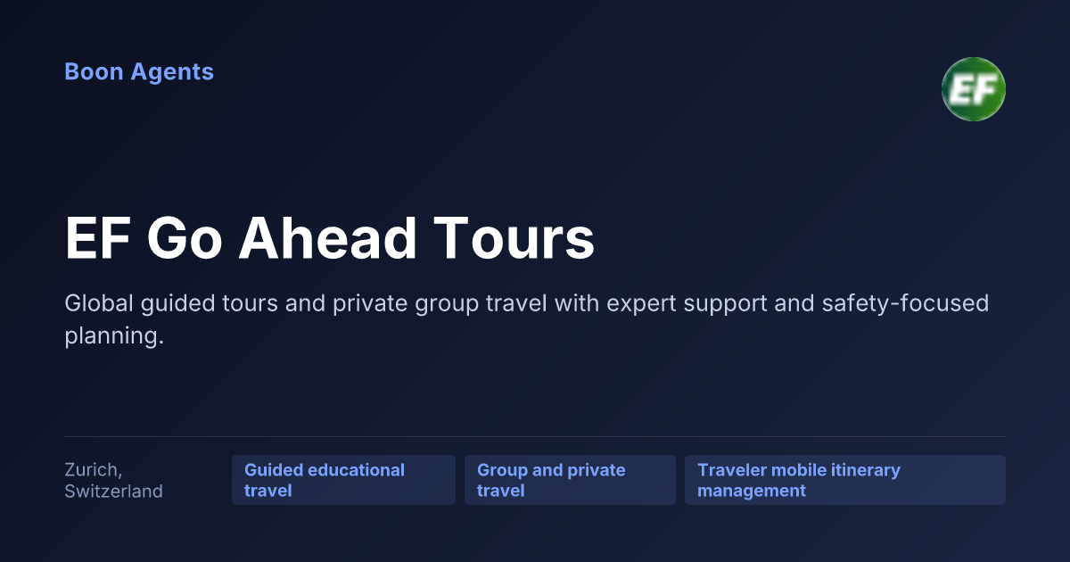 EF Go Ahead Tours — company overview