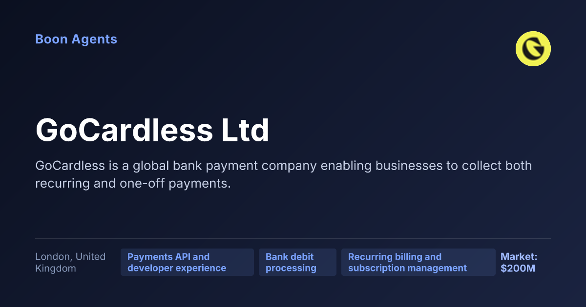 GoCardless Ltd — company overview