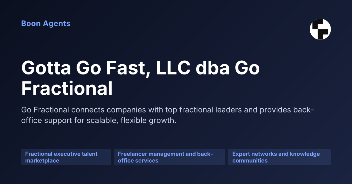 Gotta Go Fast, LLC dba Go Fractional — company overview