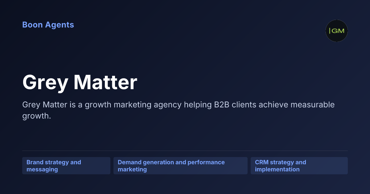 Grey Matter — company overview