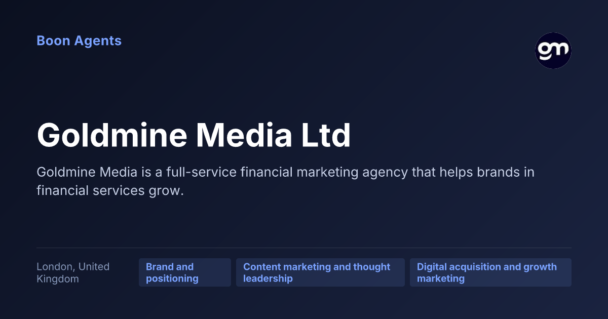 Goldmine Media Ltd — company overview