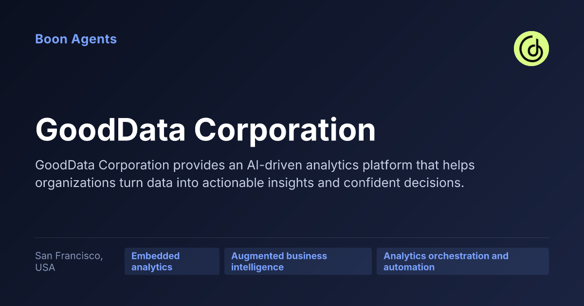 GoodData Corporation — company overview
