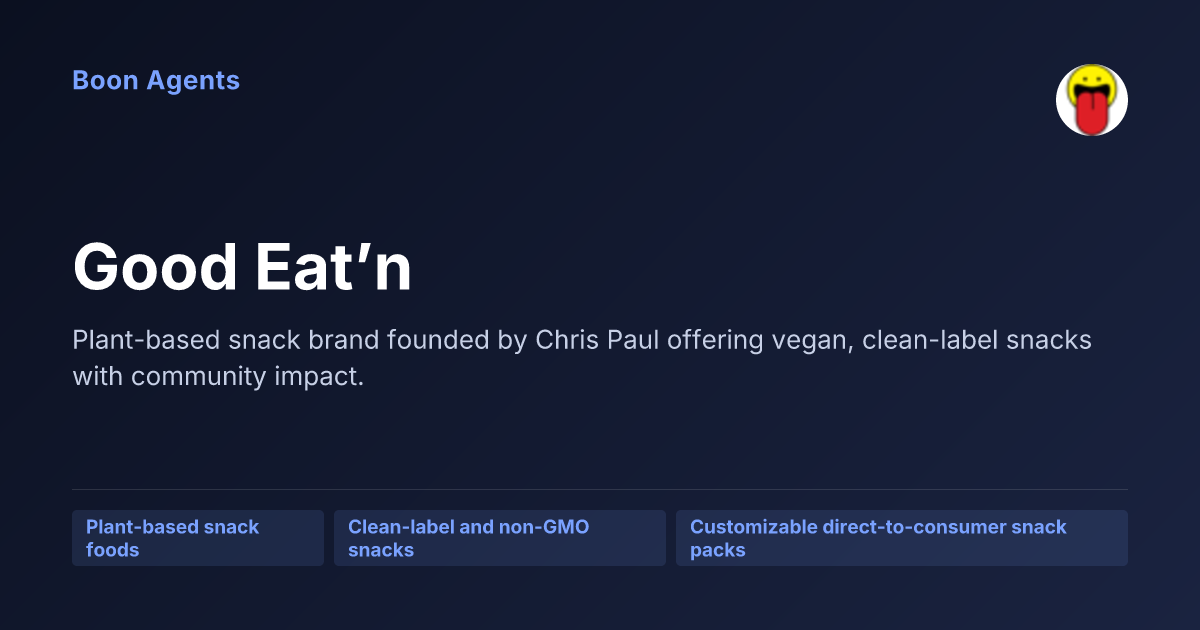 Good Eat’n — company overview