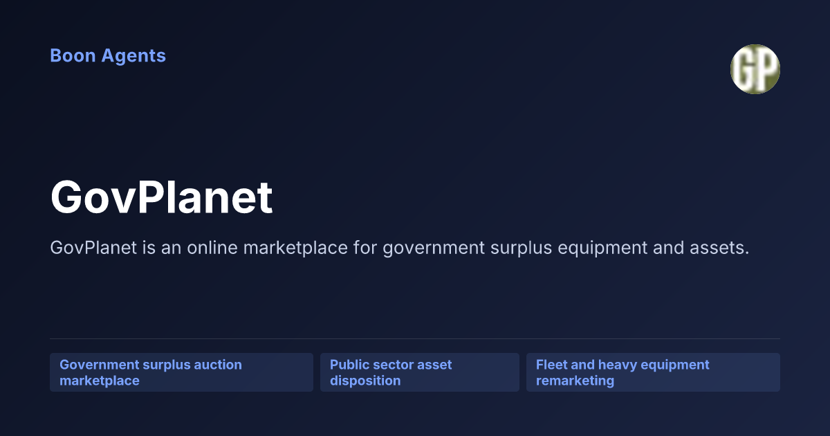 GovPlanet — company overview