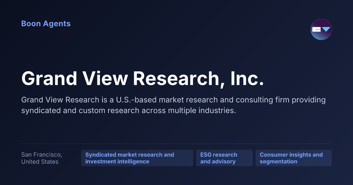 Grand View Research, Inc. — company overview