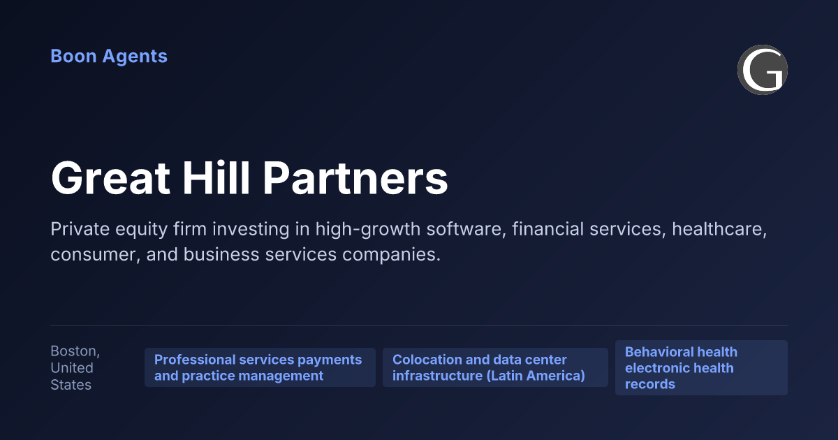 Great Hill Partners — company overview