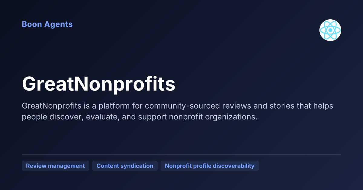 GreatNonprofits — company overview