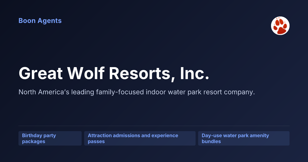 Great Wolf Resorts, Inc. — company overview