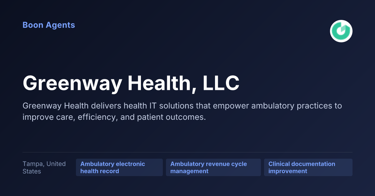 Greenway Health, LLC — company overview