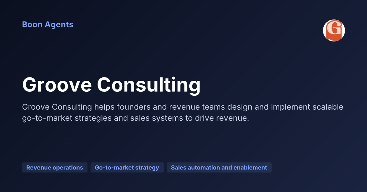 Groove Consulting — company overview