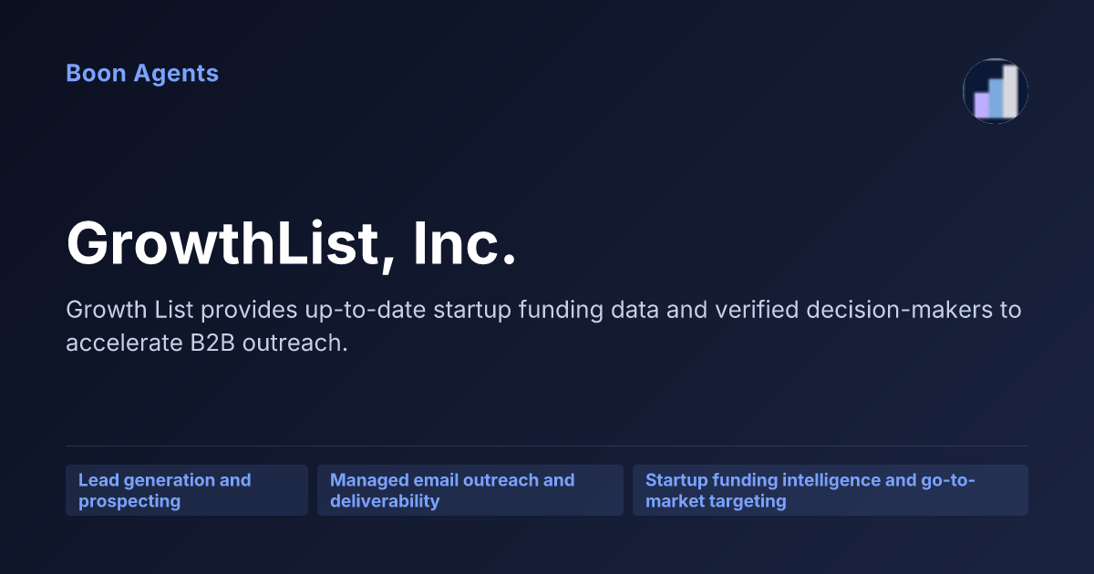 GrowthList, Inc. — company overview