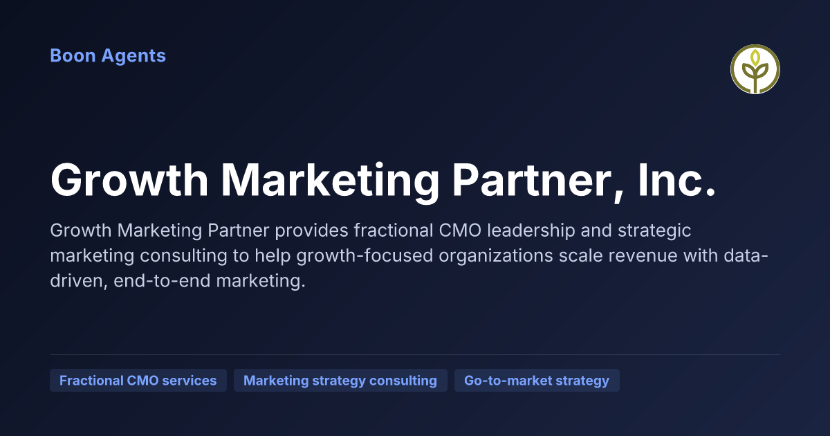 Growth Marketing Partner, Inc. — company overview