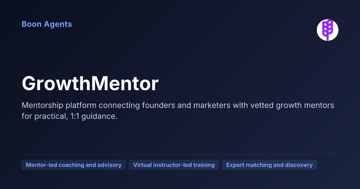 GrowthMentor — company overview