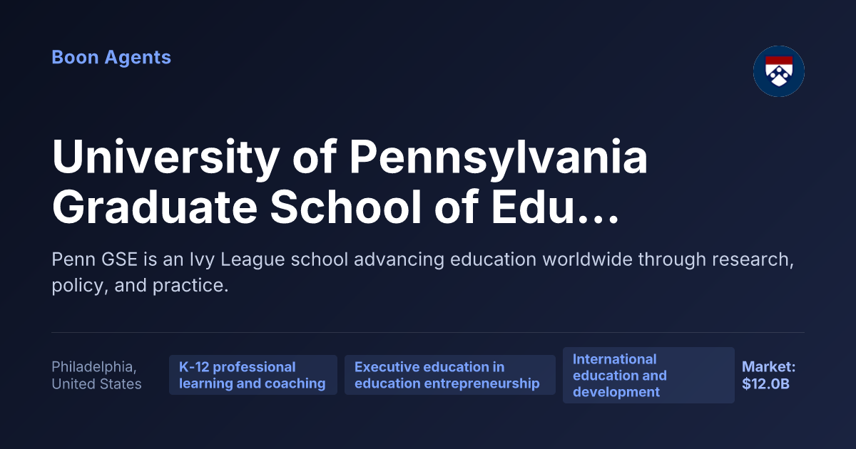 University of Pennsylvania Graduate School of Education — company overview