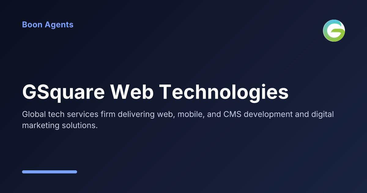GSquare Web Technologies — company overview