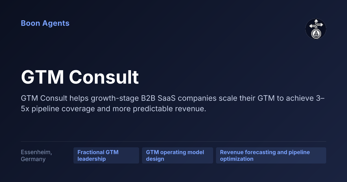 GTM Consult — company overview