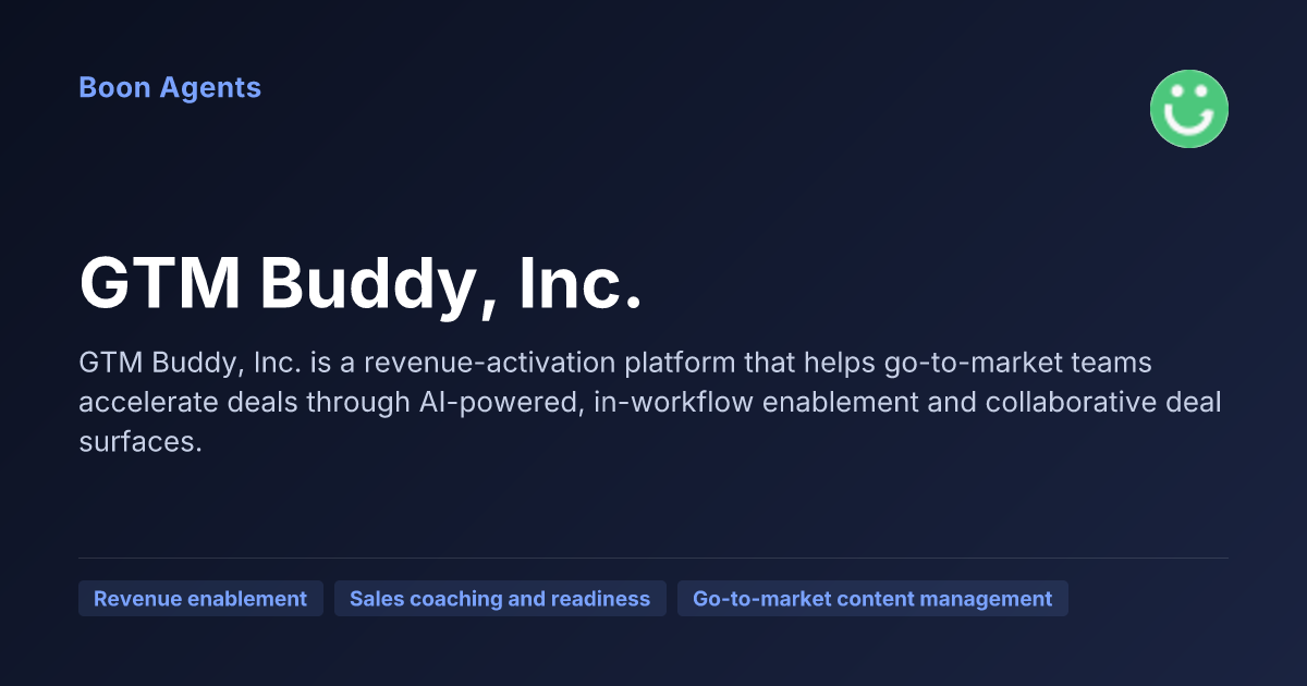 GTM Buddy, Inc. — company overview