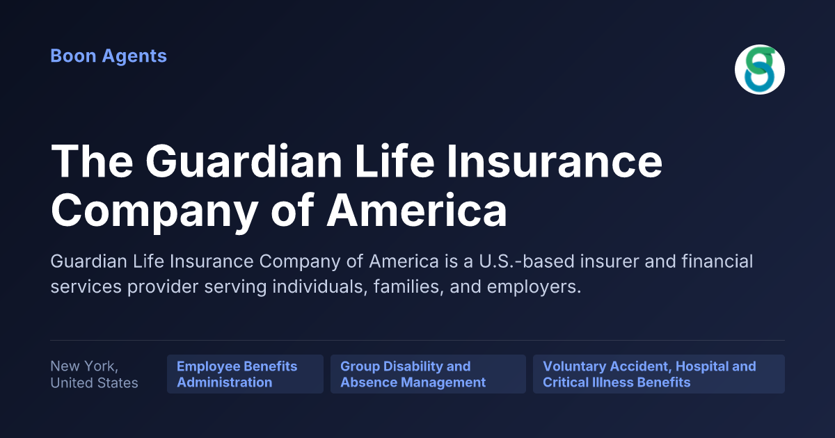The Guardian Life Insurance Company of America — company overview