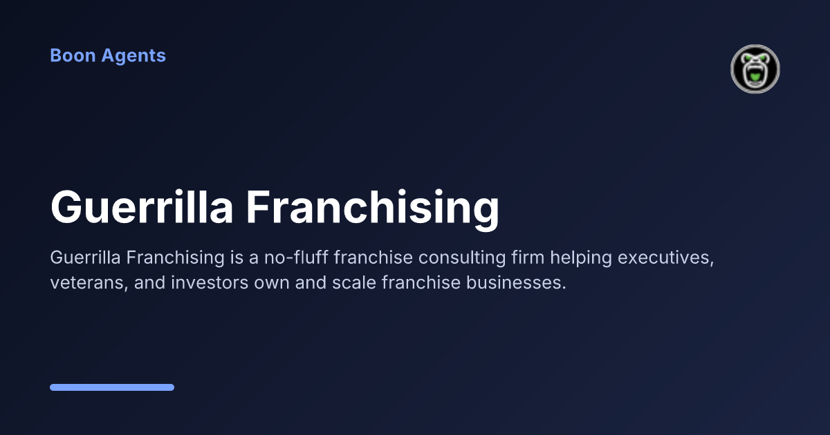 Guerrilla Franchising — company overview