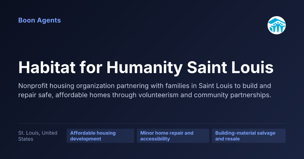 Habitat for Humanity Saint Louis — company overview