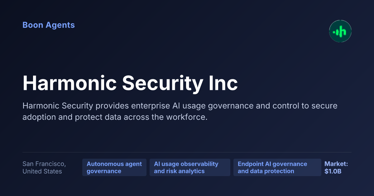 Harmonic Security Inc — company overview