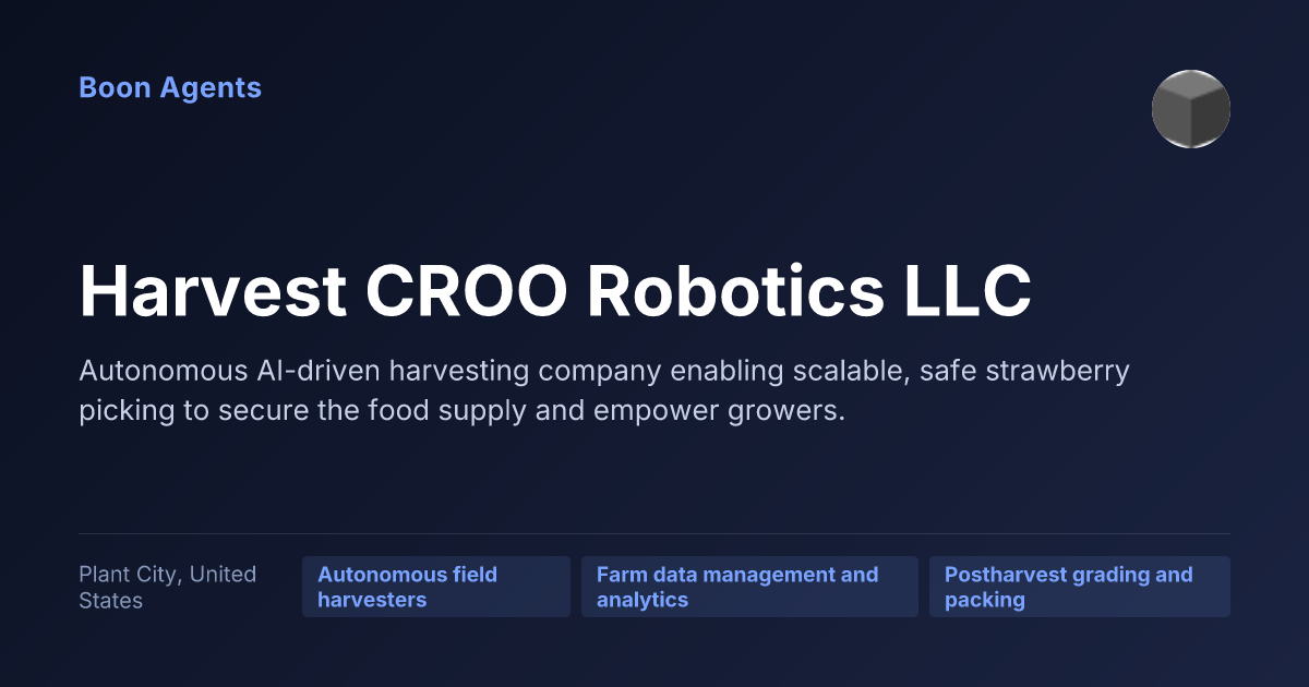 Harvest CROO Robotics LLC — company overview