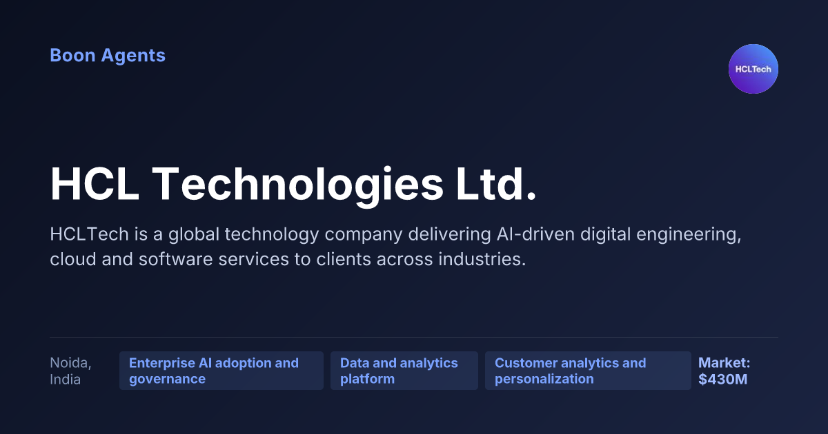 HCL Technologies Ltd. — company overview